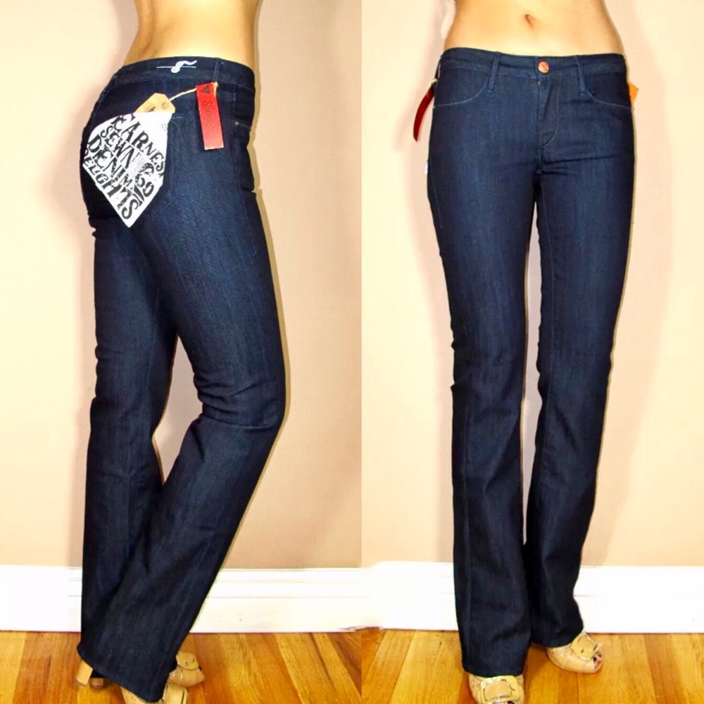 Earnest Sewn Keaton Bootcut Dark Rinse Jeans 24 Y2K vintage Low Rise